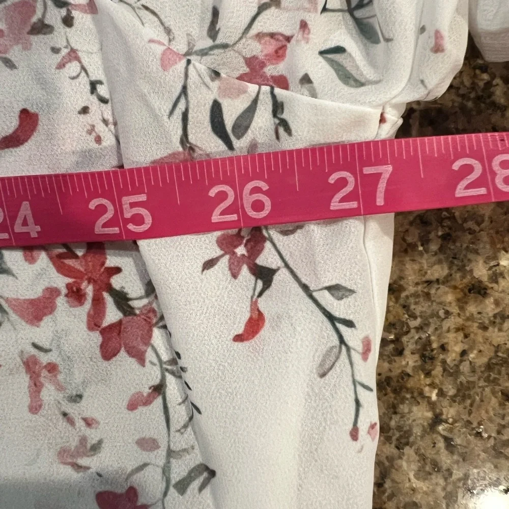 COMMENSE Floral Print Pleated Shorts Set Without Belt COLOR - Pink, NWT - Picture 5 of 12